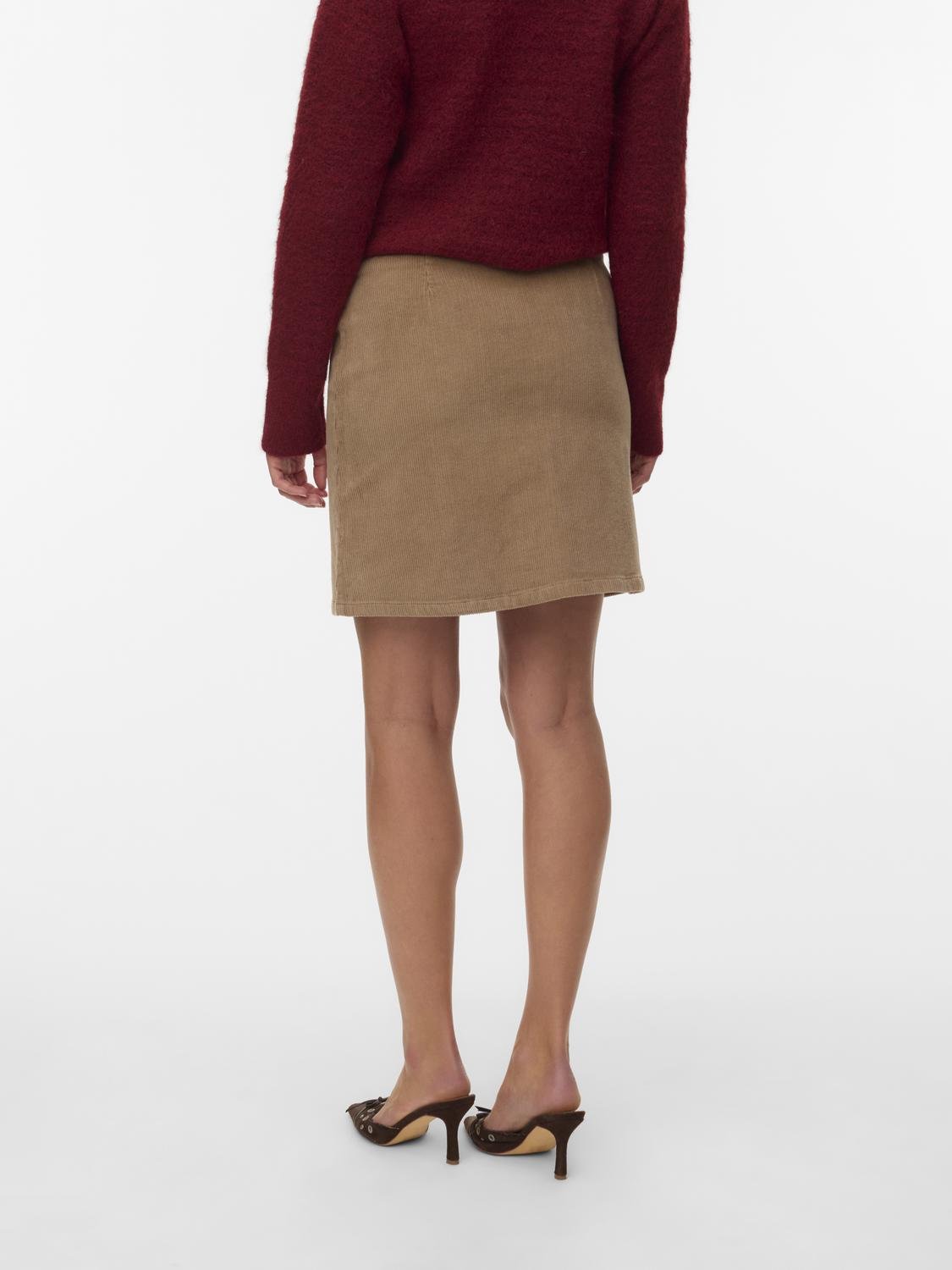 VMETTA Short Skirt - Silver Mink - VERO MODA & VILA Bergvik